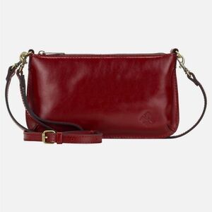 Patricia Nash Red Leather Crossbody Bag